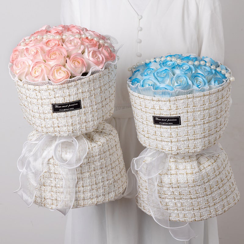 Birthday Gifts For Goddess Day, Small Fragrant Style, Crushed Ice Blue Roses, Bouquets For Mothers, Gifts For Mother-In-Law, Fragrance - Image 5